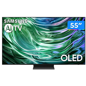 Smart TV 55" 4K OLED Samsung 55S90DA 144Hz Wi-Fi Bluetooth com Alexa 4 HDMI 2 USB